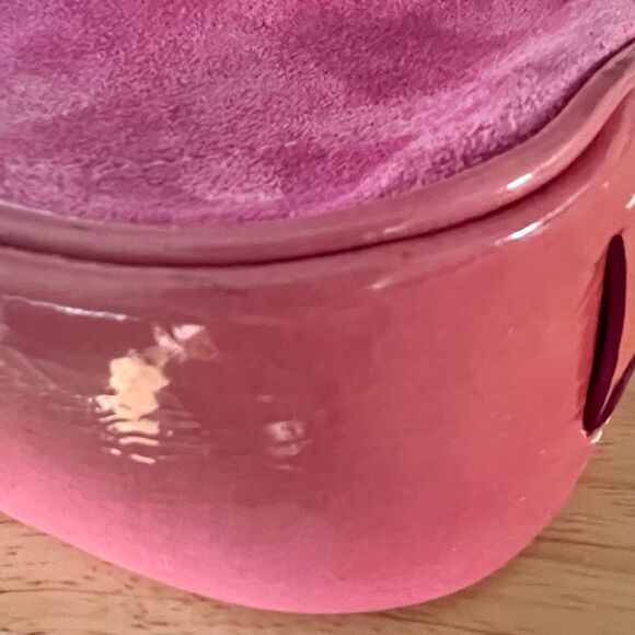 COACH Vintage Hampton Demi Pink 2Tone Suede/Patent Leather RARE & HTF - Picture 11 of 16